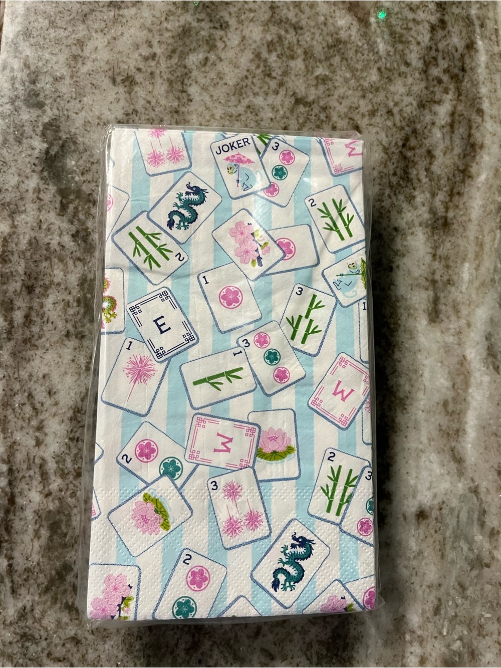 Emily Dumas Mahjong Guest Paper Napkins
